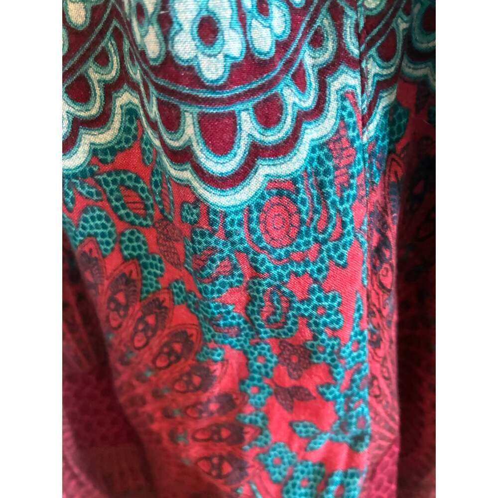 Red and Blue Boho Bohemian Pants - Picture 10 of 16